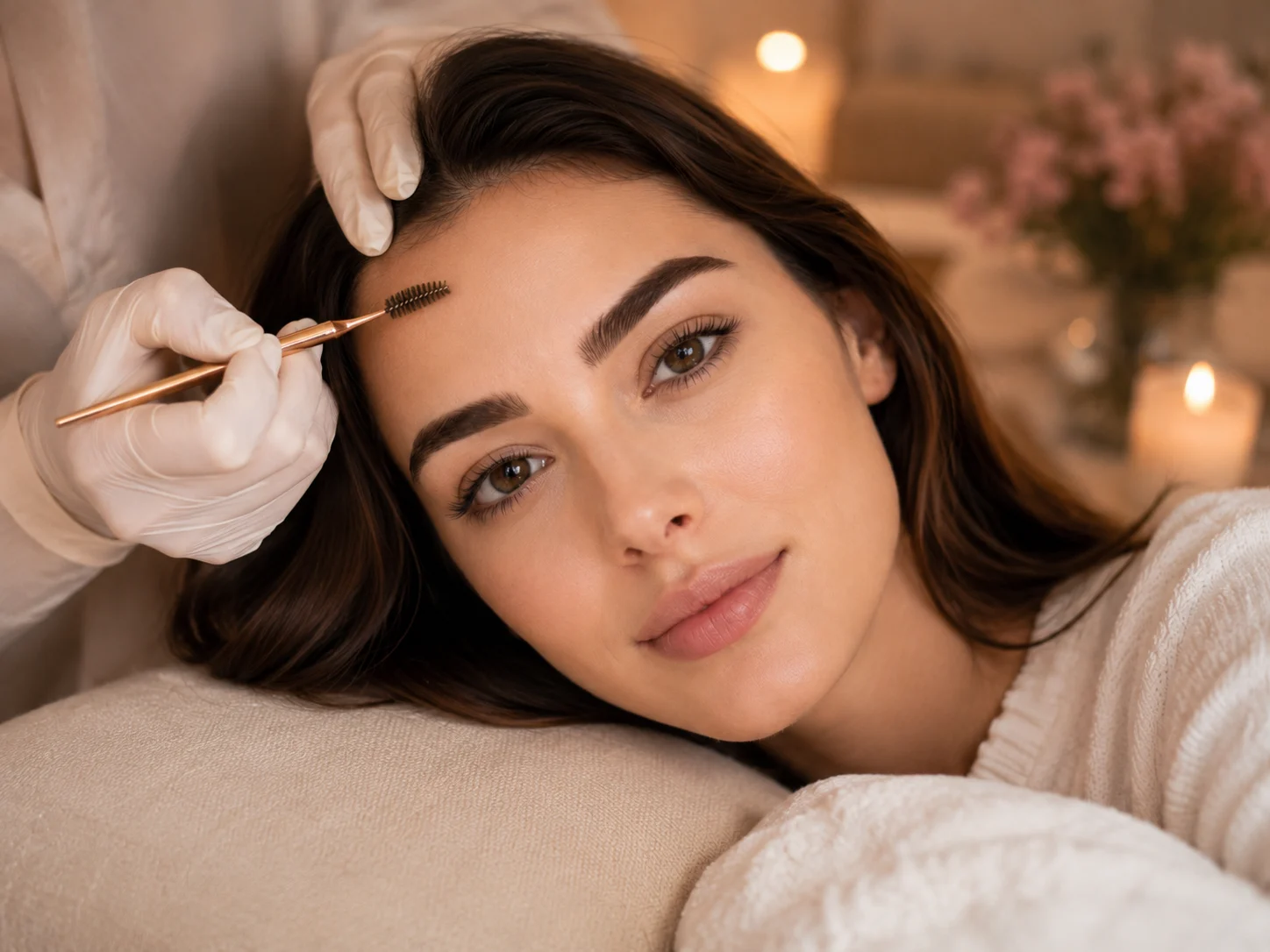 Soft brow grooming
